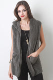 Hooded Fuzz Vest