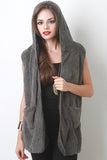 Hooded Fuzz Vest