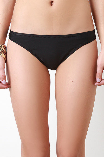 Solid Low Rise Bikini Bottom