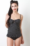 Polka Dot Ruffle Tankini Set