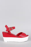 Bamboo Two Tone Wedge