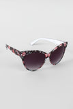 Floral Cat Eye Sunglasses