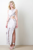 Knotted Tie Dye Maxi Dress