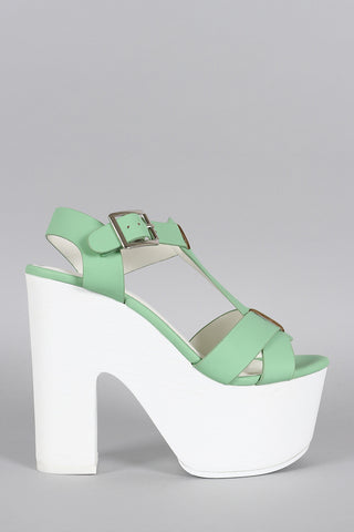 Speed Limit 98 Summer Chunky Platform Heel