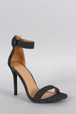 Shoe Republic LA Polka Dot Ankle Strap Heel