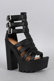 Wild Diva Lounge Strappy Gladiator Heel