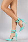 Liliana Pointy Toe Double Ankle Strap Stiletto Pump