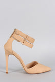 Liliana Pointy Toe Double Ankle Strap Stiletto Pump