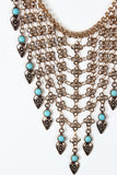 Quatrefoil Chain Statement Necklace