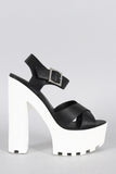 Dollhouse Cross Straps Platform Heel