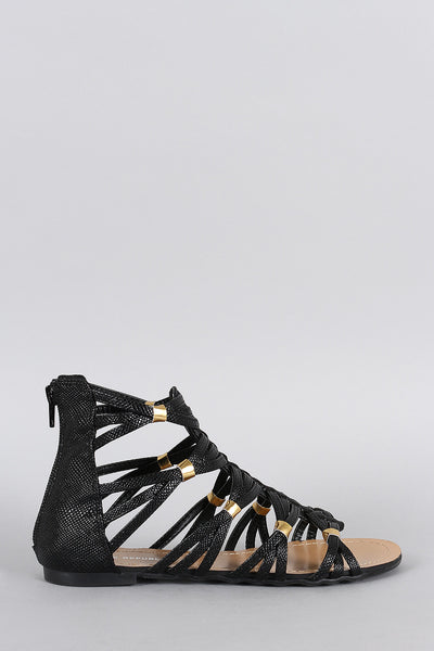 Shoe Republic Intertwined Straps Gladiator Sandal