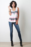 Tie Dye Twisted Racer Back Top