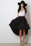 Scuba Box Pleated A-Line Skirt