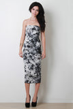 Marbled Tie Dye Tube Dress