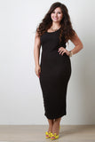 Plus Size Ribbed Knit Dress