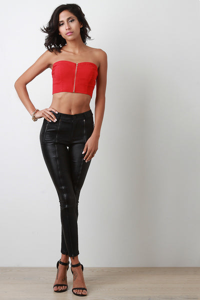 Zipper Front Tube Top – BBooi