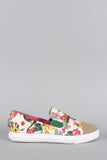 Priveleged Floral Toe Cap Pointy Toe Loafer Flat