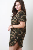 Camouflage T-Shirt Dress