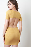 Suede Back Cutout Dress