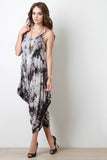 Tie Dye Sleeveless Harem Jumpsuit