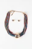 Oversize Bead Multi-Strand Statement Necklace