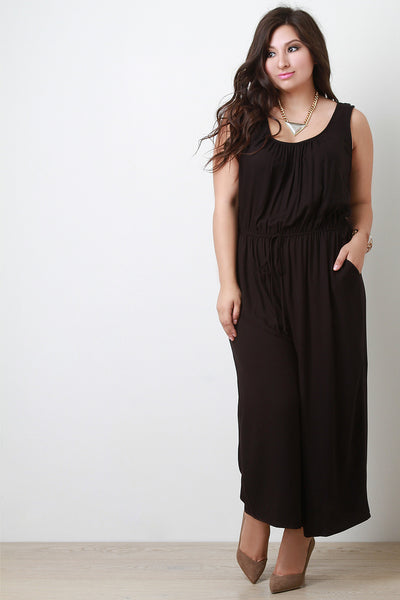 Wide Legs Sleeveless Jumpsuit