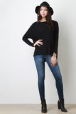 Long Sleeve Slit High Low Top