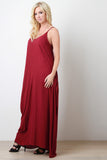 Sleeveless Crepe Maxi Dress