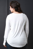 Slanted Scrunch Long Sleeve Top