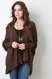 Chunky Knit Dolman High-Low Cardigan