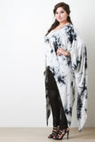 Tie Dye Sharkbite Poncho Maxi Top