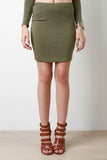 Jersey Knit Mini Skirt