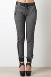 Marled Knit Vegan Stripe Joggers