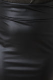 Vegan Leather Pencil Skirt