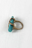 Turquoise Fang Ring