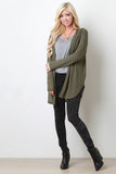 Loose Knit Hoodie Cardigan