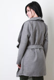 Large Collar Fleece Coat