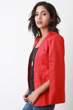 Double Texture Cape Blazer Jacket