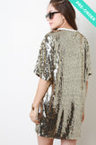 Bon Jour Sequins Shift Dress PREORDER