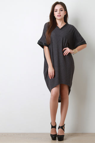 Half Sleeve Cocoon Sweater Dress