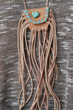 Fringe Accessible Pouch Necklace