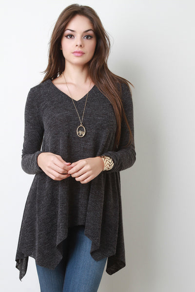 V-Neck Trapeze Sweater Top