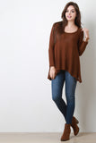 Loose Knit Trapeze Sweater Top