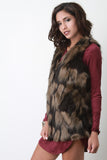 Two-Tone Faux Fur Vest