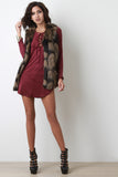 Two-Tone Faux Fur Vest