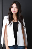 Armhole Slit Cape Blazer